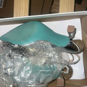 Betsey Johnson Silver Heels